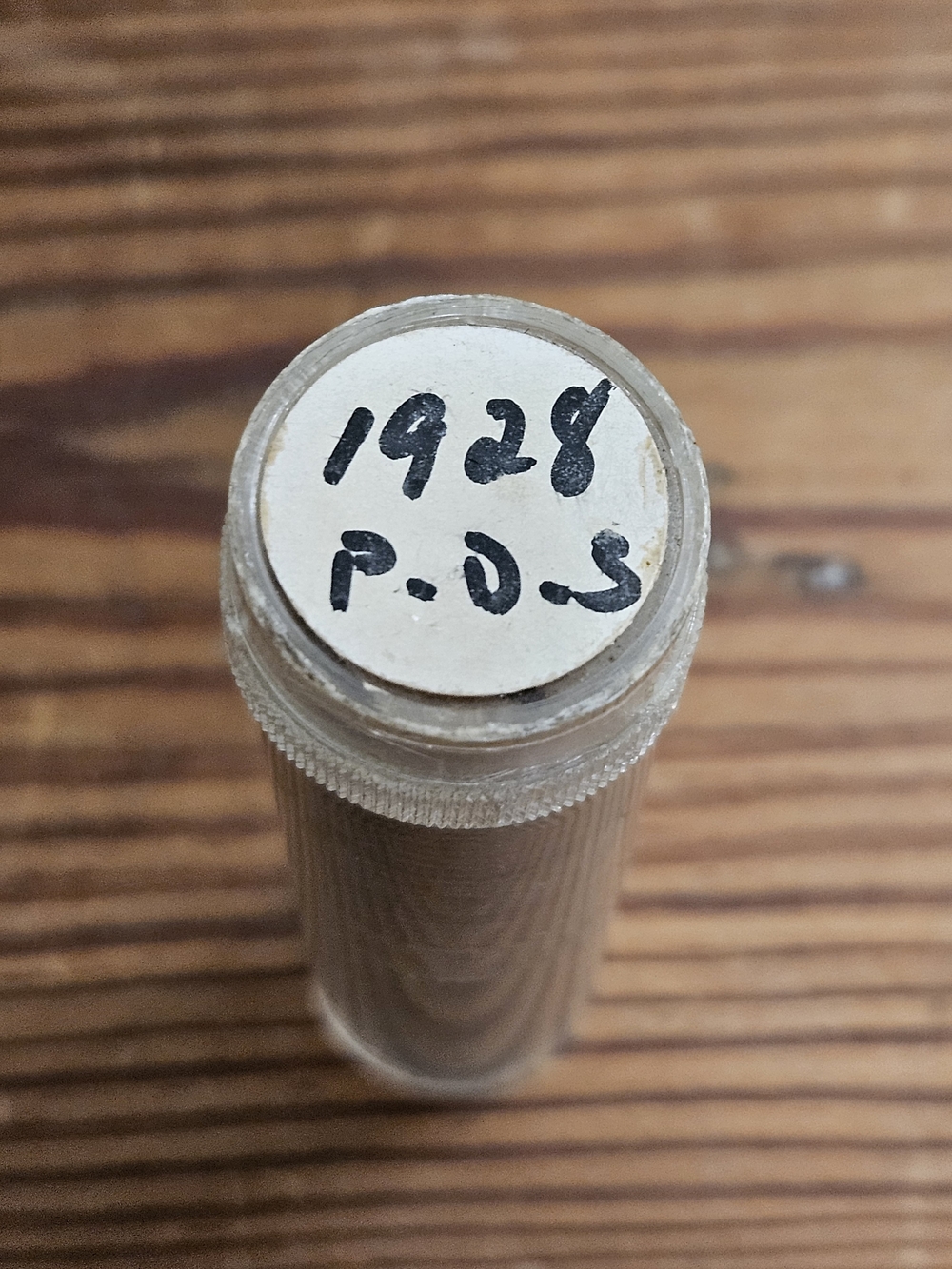 1928 Penny Tube With P/D/S Mint Marks - Full Tube